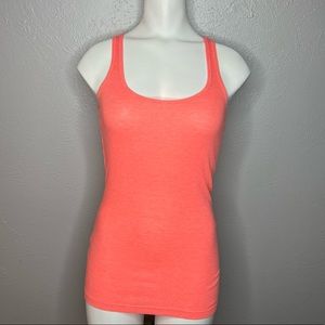 Ambiance Apparel Coral Colored Tank Top. Size Small